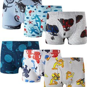 Kids Family Felling 6pc Little Boys Boxer Brief Size 12